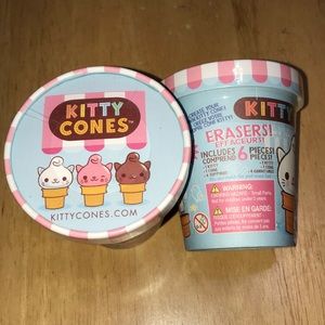 Two Kitty Cone Blind Box Erasers